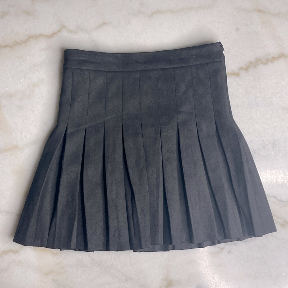 Papaya Suede Tennis Skirt